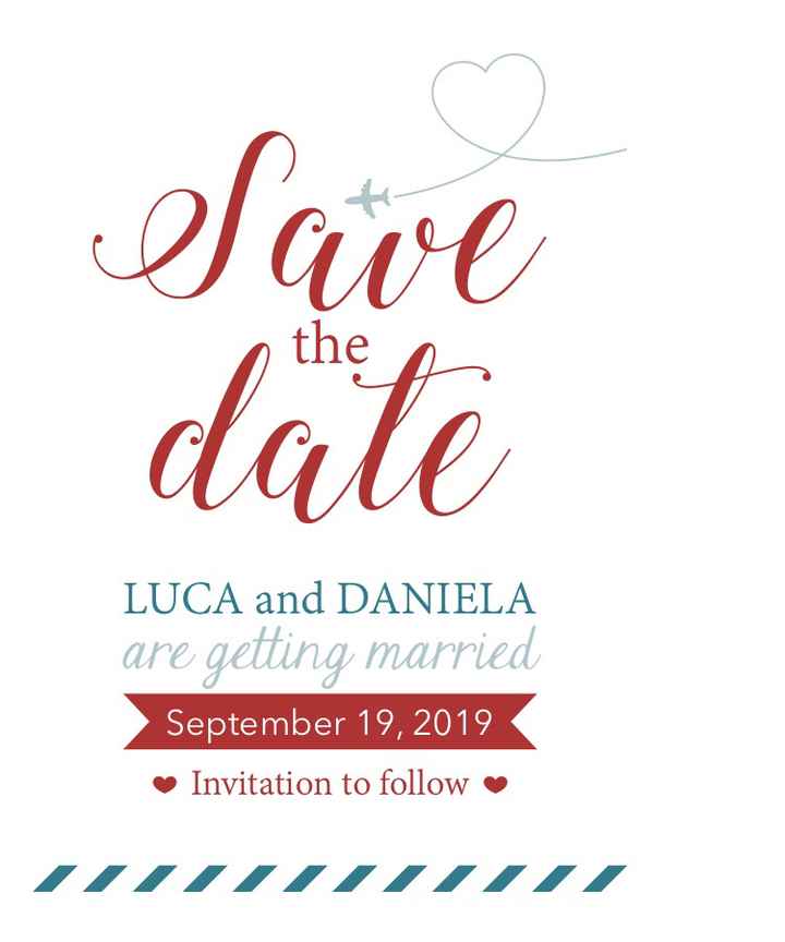 save the date - 1