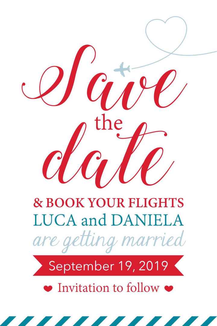 Mi mostrate i vostri save the Date? - 1