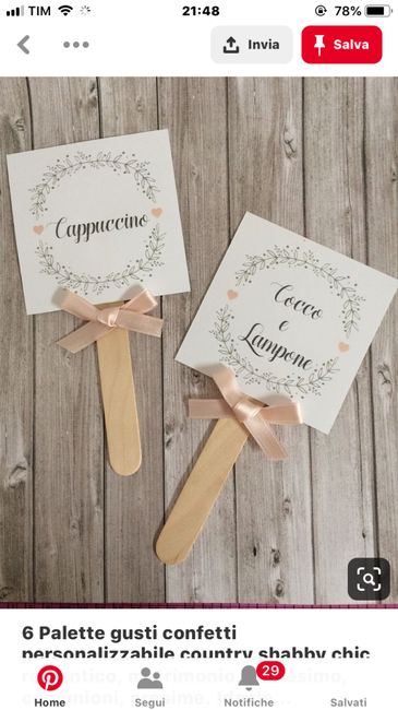 Cartoncini per confettata e tavoli 1