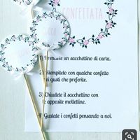 Cartoncini per confettata e tavoli - 1