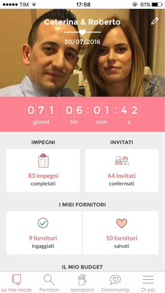 Quanti giorni mancano alle vostre nozze? - 1