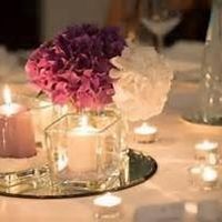 centrotavola candele e fiori