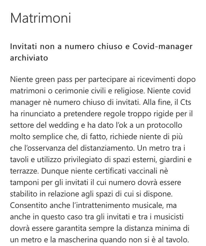 No green pass matrimonio - 1