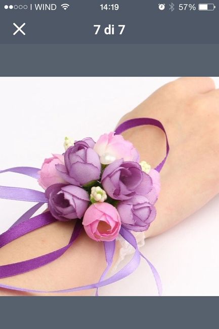 Bracciali di fiori finti - 3