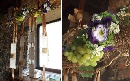 dettaglio composizione tema vino