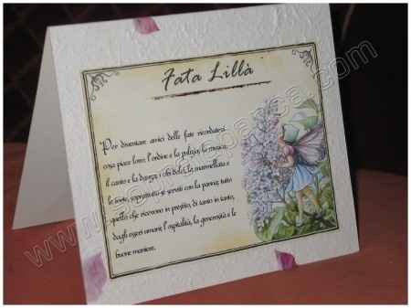 segnatavolo fate dei fiori