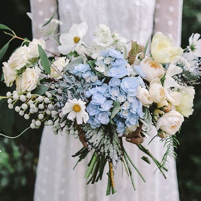 Bouquet colore celeste/azzurro carta da zucchero❤ 10