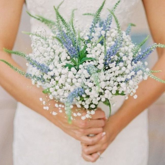 Bouquet colore celeste/azzurro carta da zucchero❤ 11