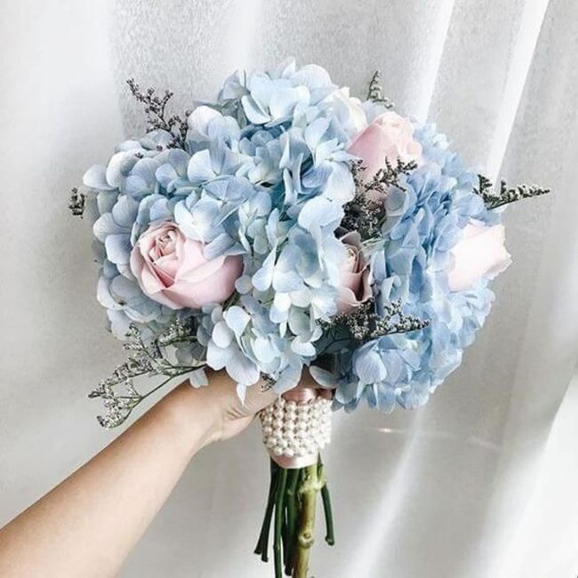 Bouquet colore celeste/azzurro carta da zucchero❤ 12