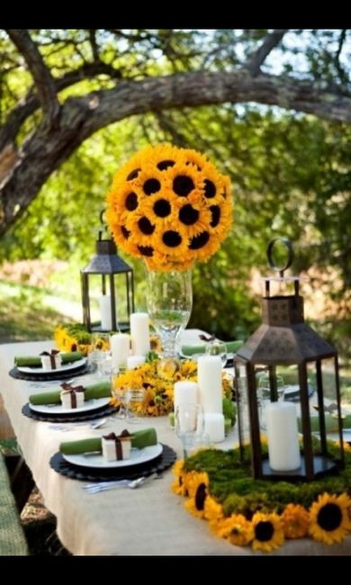 Centro tavola girasoli - 3