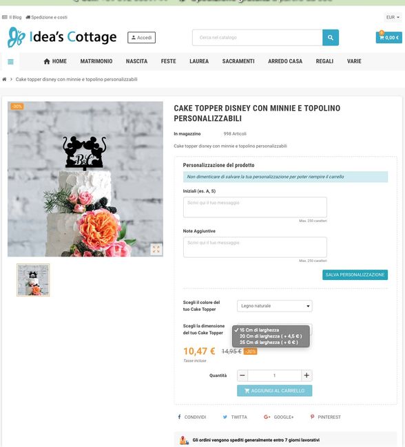 Cake topper disney 3