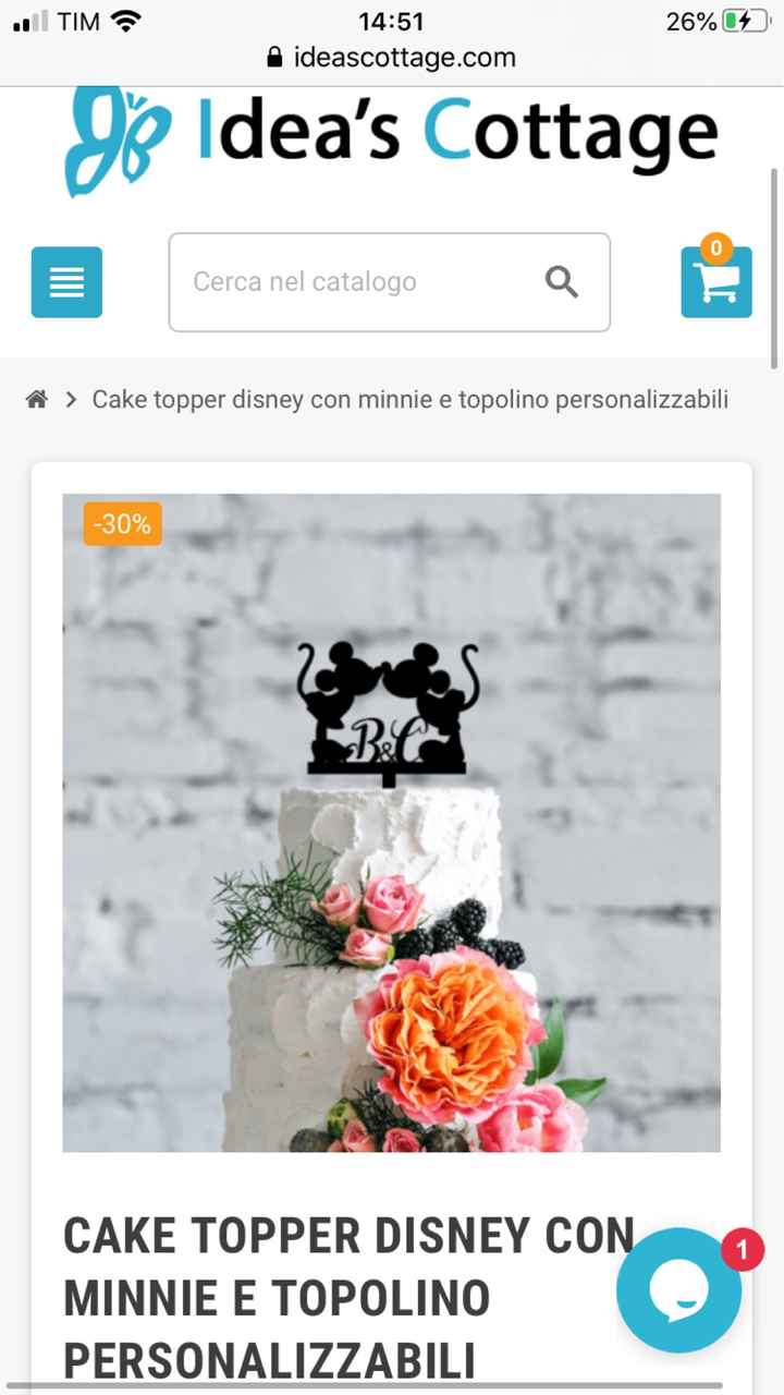 Cake topper disney - 1