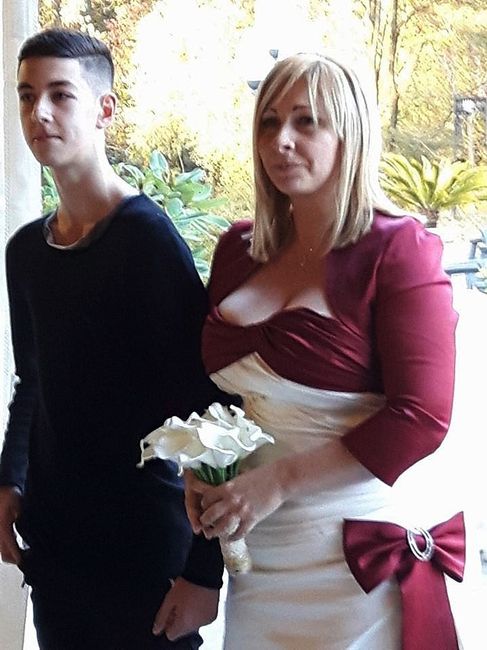 verso l'altare con mio figlio