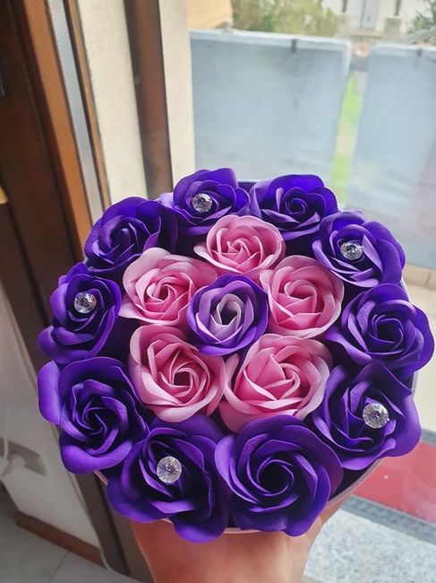 Bouquet con rose di sapone 4