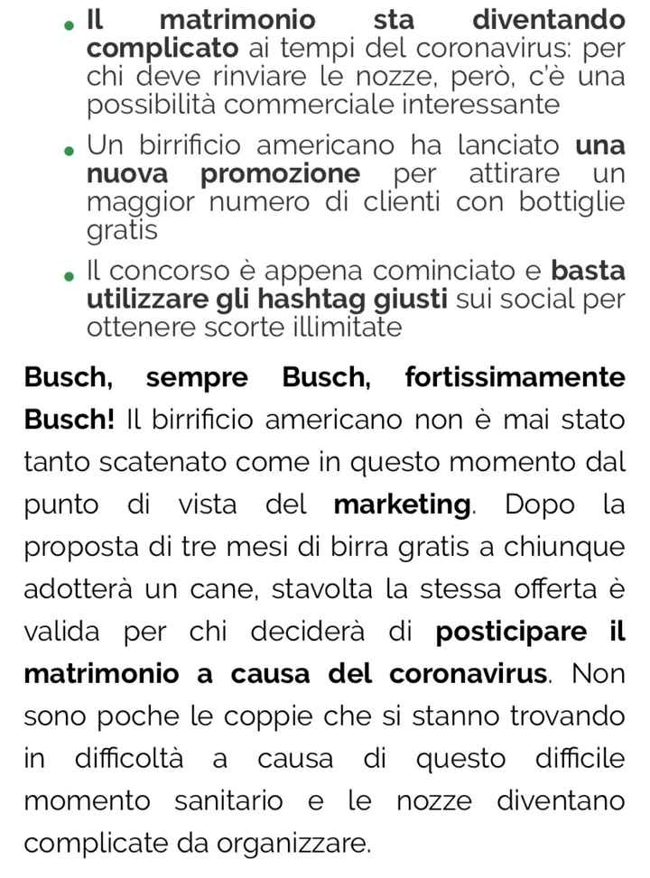 Birra 🍺 gratis se rimandi il matrimonio 🥰 - 2