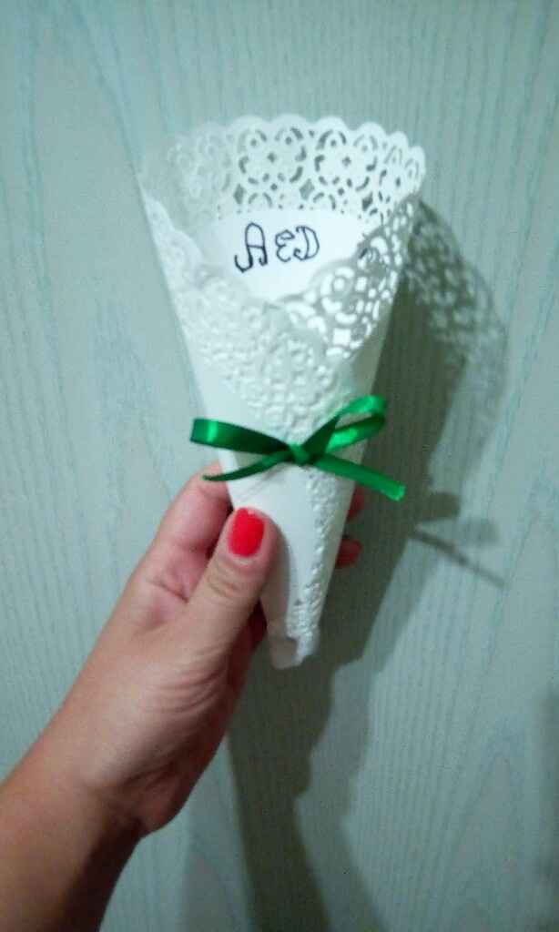 Partecipazione  e coni porta riso - 2