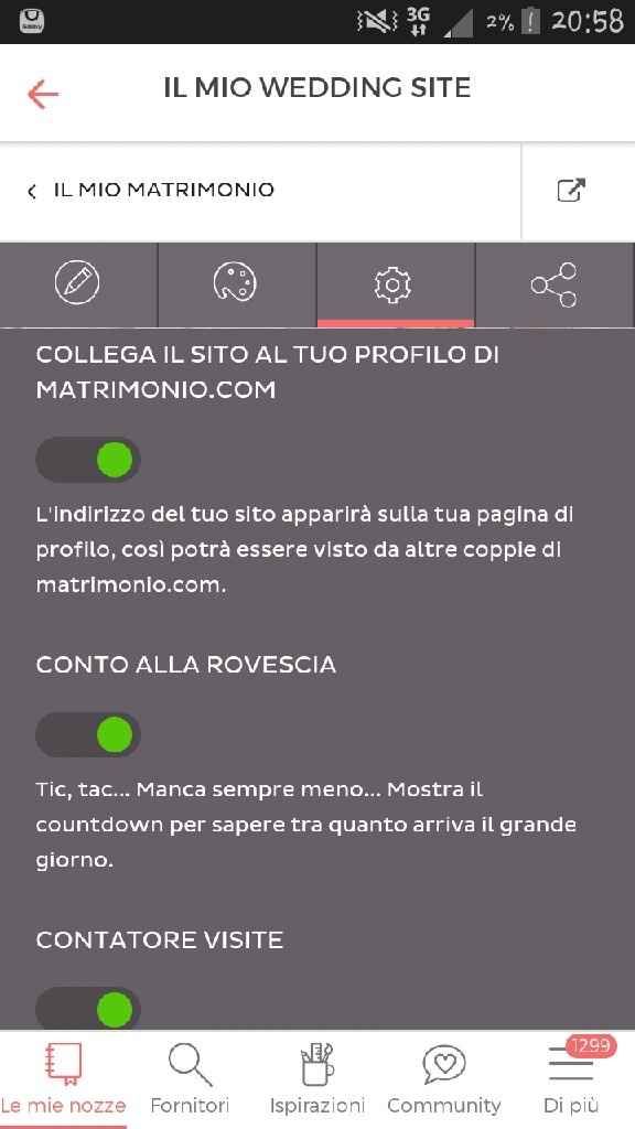 Wedding site sul profilo - 1