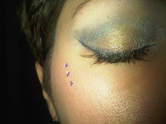 trucco capodanno occhio chiuso