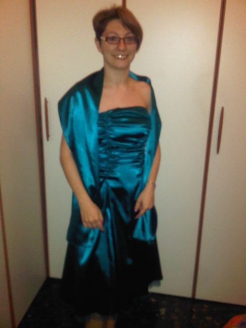 abito turchese/petrolio