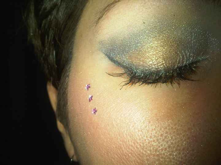 trucco capodanno occhio chiuso