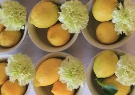 centrotavola con limoni