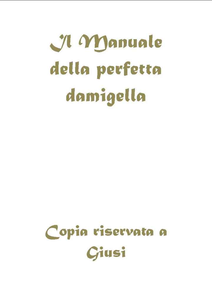 manuale damigella piccola