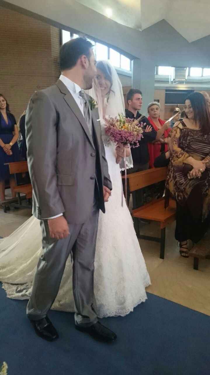 Io e Dani entrando in chiesa