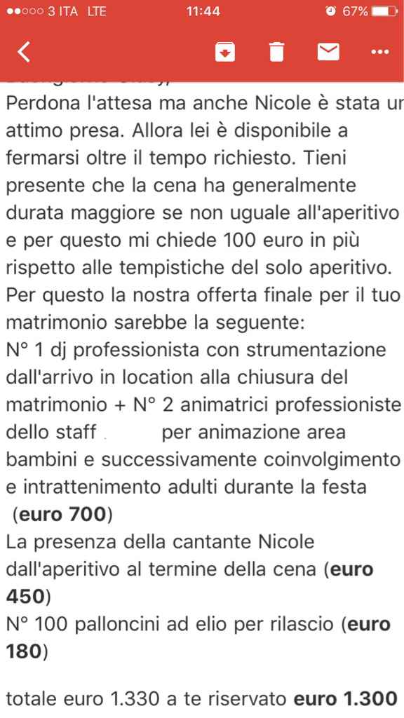 Com'è come preventivo? - 1