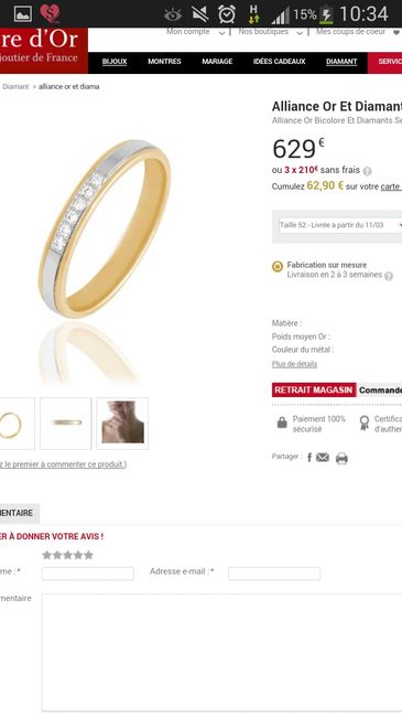 Fede bicolore con diamanti: si o no? - 3