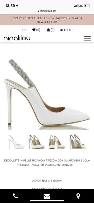 Quanto vi sono costate le scarpe da sposa? - 1