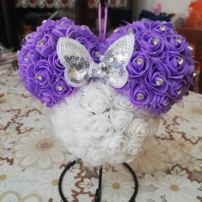 Bouquet sposa con fiori gomma eva 5