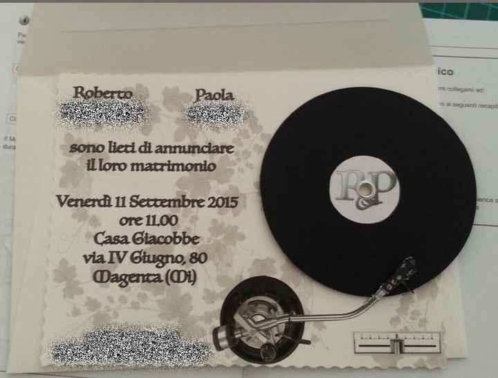 Fronte con vinile girevole