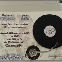 Fronte con vinile girevole