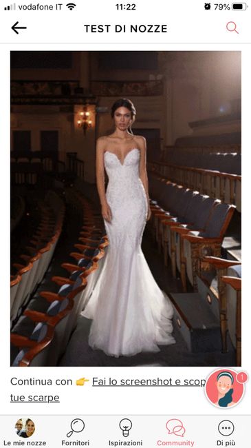 Fai lo screenshot e scopri il tuo abito da sposa - 1