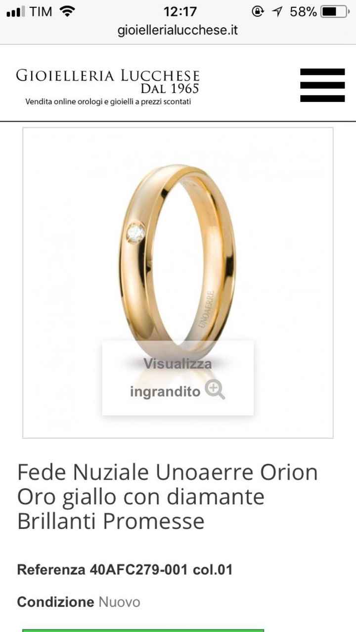 Descrivete la fede nuziale che vorreste 💍 - 1