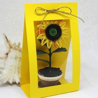 bomboniera segnaposto vasetto con girasole
