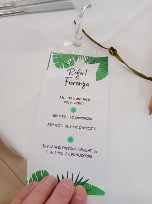 Costo menù matrimonio 1