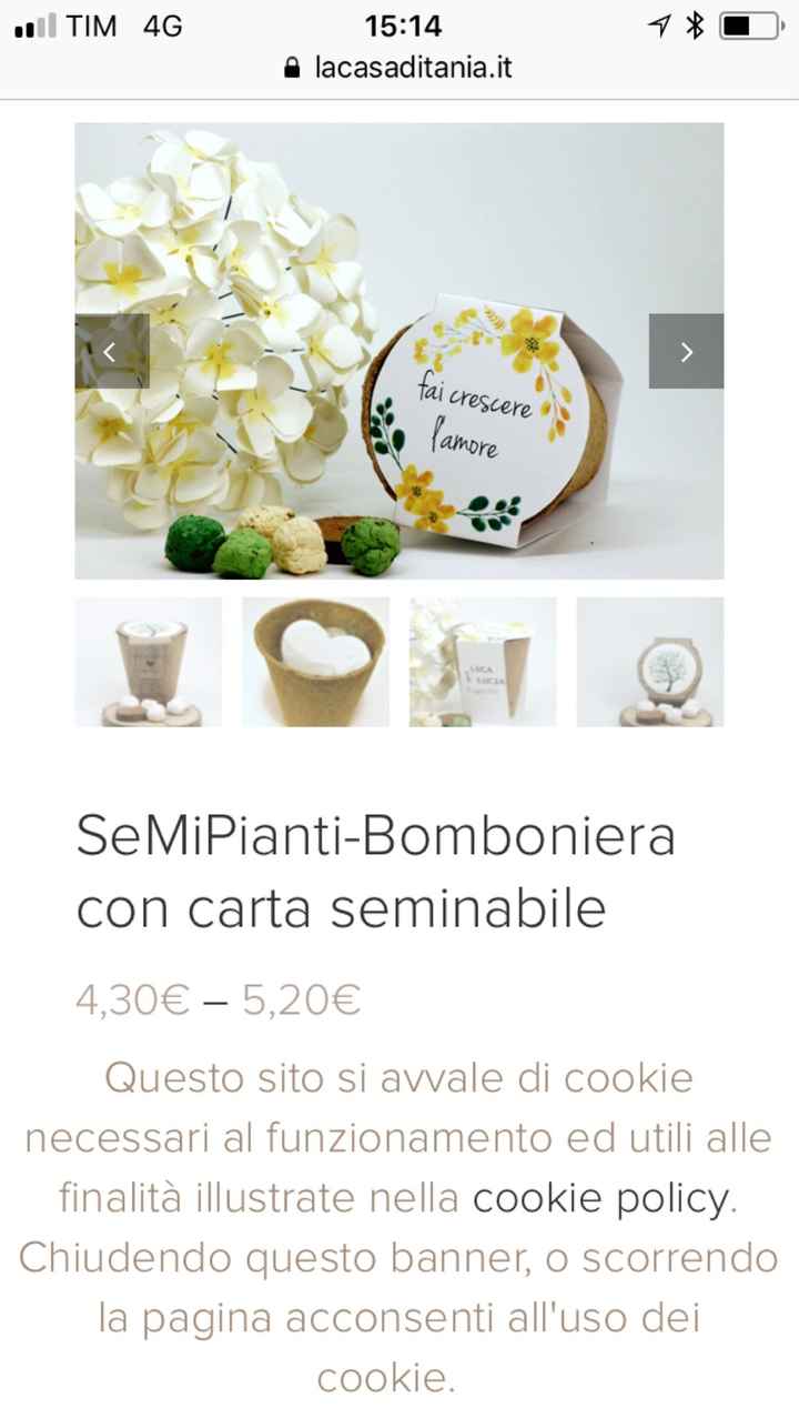 Idee regalo per invitati - 1