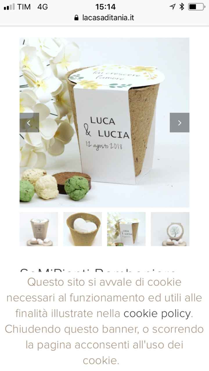 Idee regalo per invitati - 2