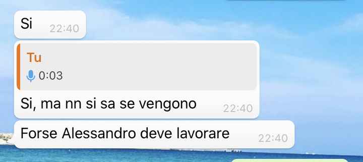 Condividi lo screenshot dell'ultimo messaggio che vi siete inviati - 1