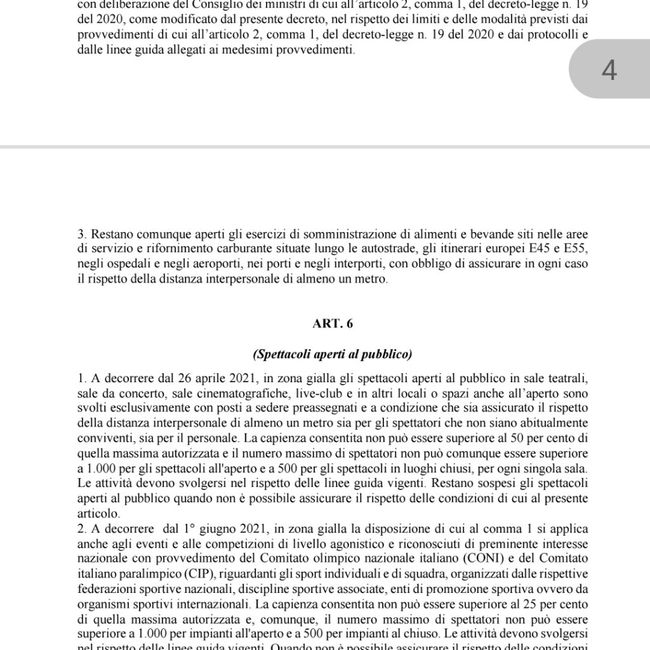 Bozza decreto 26 aprile - 2