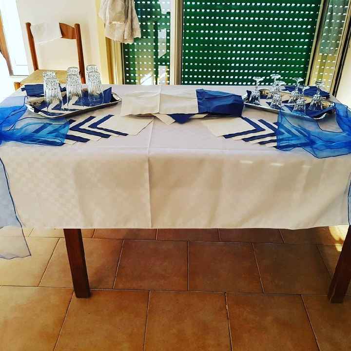  Tavolo pronto -20 💙💙👰🤵 - 1