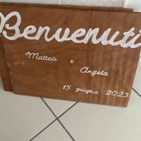 Cartello di benvenuto fatto ✔️ - 1