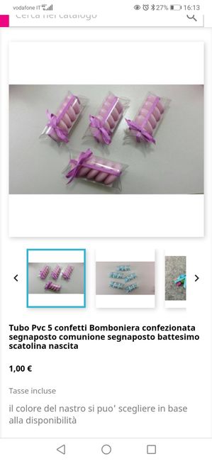 Confezioni pvc con confetti - 1