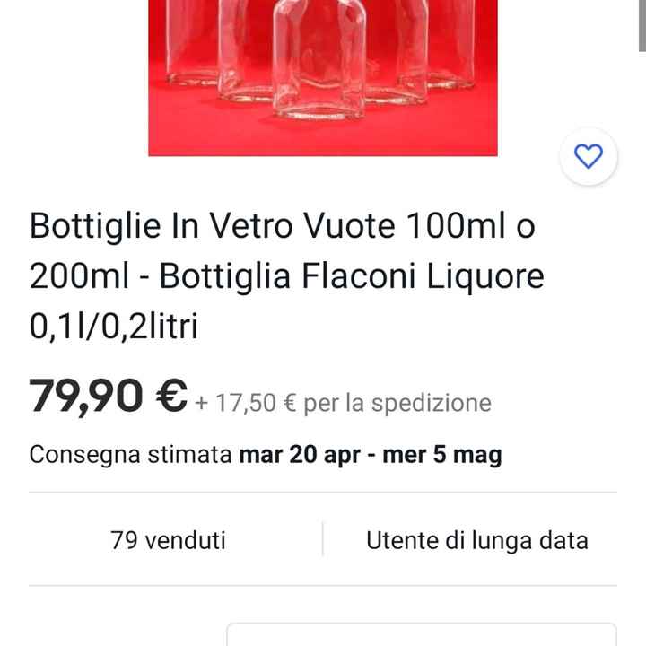 Bottigliette per limoncello (segnaposto) cercasi - 1