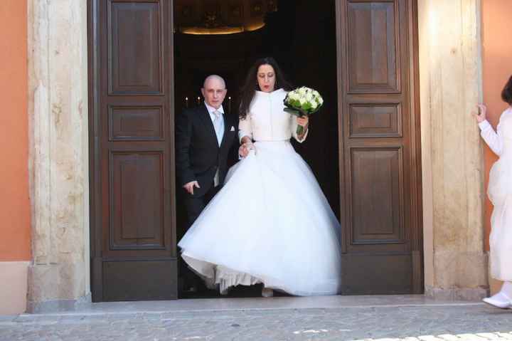 Uscita dalla chiesa 24/12/2017