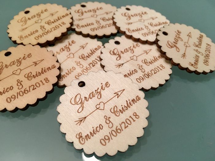 Tag in legno per segnaposto arrivati! 💕 - 2