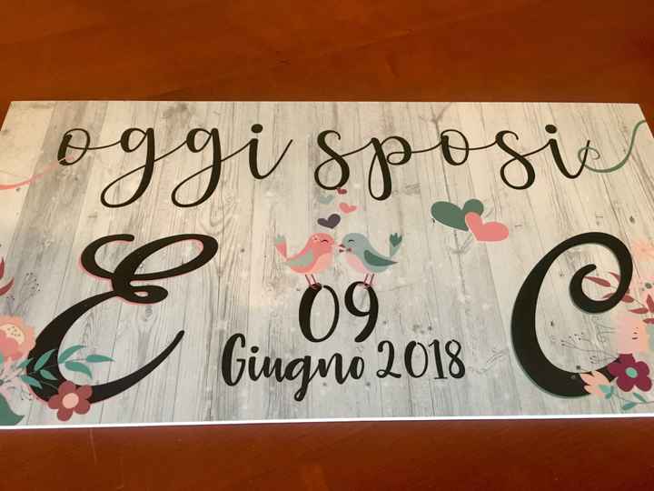Felicità!! Cartello auto “oggi sposi” 💐 lo amo! - 2