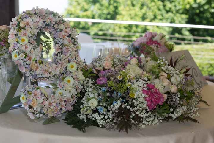 Tavolo sposi.. fiori by la mia mamma 😍