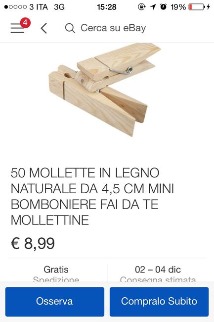 Mollette segnaposto - 1